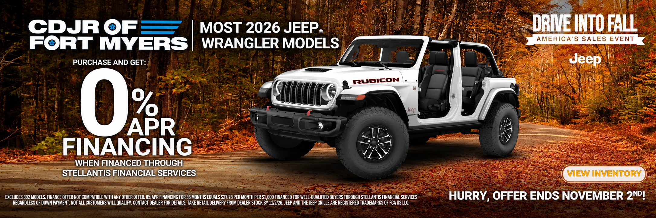 Rubicon 0% APR Financing